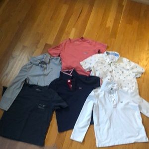 Boys vineyard vines assorted tees and polos. Size 5 and 5t
